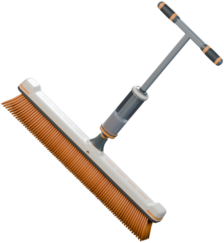Extra wide broom